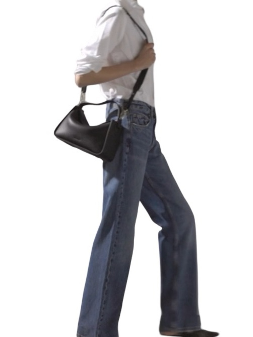 The Horse Clementine Handbag Shoulder Bag Black Pebbled Leather Silver Hardware - Picture 15 of 16